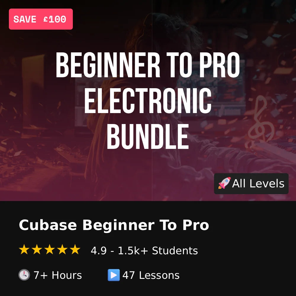 Cubase Tutorial - Beginner To Pro Bundle - For Electronic Artists ...