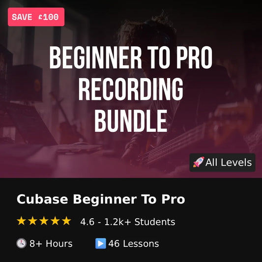 Cubase Tutorial - Beginner To Pro Bundle - For Recording Artists
