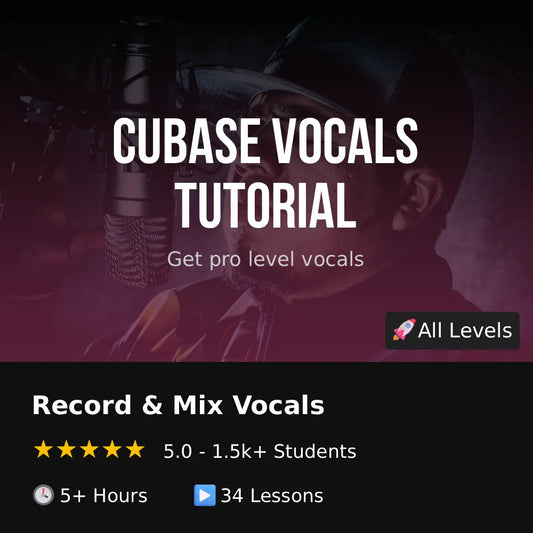 Recording & Mixing Vocals In Cubase - Tutorial